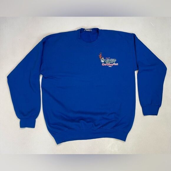 VTG Walt Disney World Mickey's Merry Christmas Party 2005 Sweatshirt Men Large - Picture 1 of 6